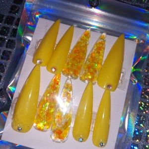 Lemon Drop Press On Nails🍋